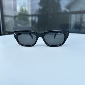 Celine black rectangular sunglasses